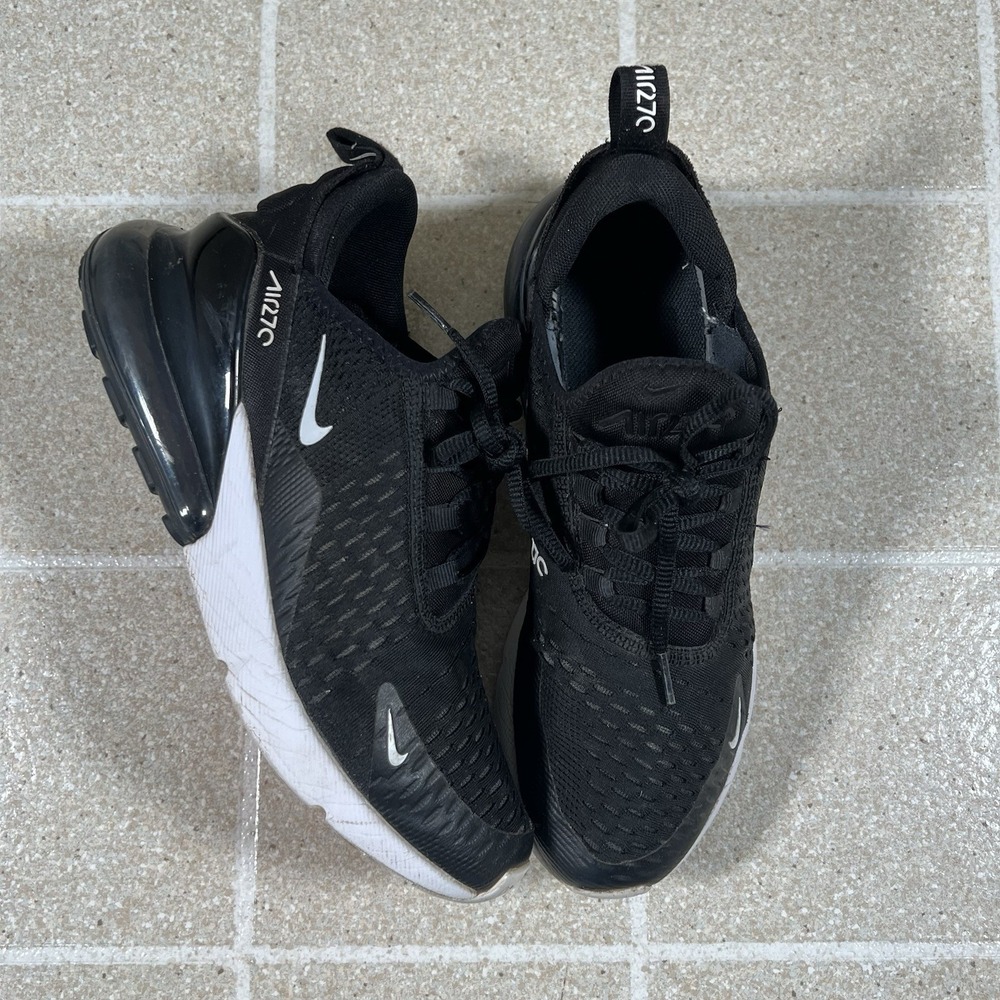 Nike Air Max 270 Black White 2021 GS Youth Size 7Y Kids Running 943345-001